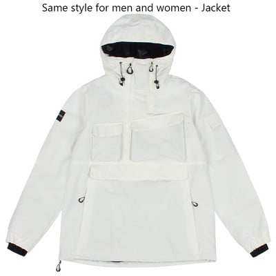 Nauja Slidinėjimo striukė Thermal Moterys Vyriški lauko sportiniai snieglenčių kostiumai su gobtuvu slidinėjimo komplektas Žygio striukė Vėjui atspari vandeniui Žieminiai drabužiai