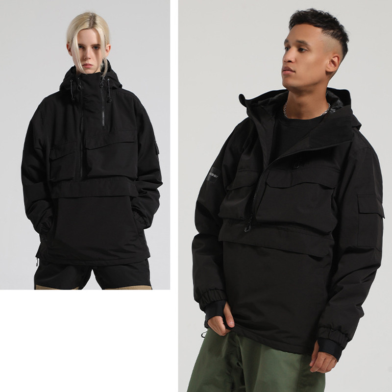 Nauja Slidinėjimo striukė Thermal Moterys Vyriški lauko sportiniai snieglenčių kostiumai su gobtuvu slidinėjimo komplektas Žygio striukė Vėjui atspari vandeniui Žieminiai drabužiai