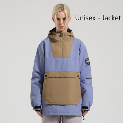 Žieminė Nauja Slidinėjimo striukė Moteriška Vyriška lauko snieglenčių kostiumas Šiltas slidinėjimo kostiumas su gobtuvu, vėjui atsparus vandeniui atsparus drabužis žygiams skirtos striukės viršus