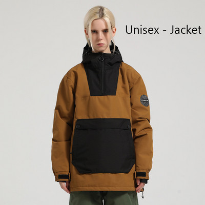 Žieminė Nauja Slidinėjimo striukė Moteriška Vyriška lauko snieglenčių kostiumas Šiltas slidinėjimo kostiumas su gobtuvu, vėjui atsparus vandeniui atsparus drabužis žygiams skirtos striukės viršus