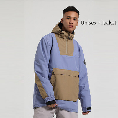 Žieminė Nauja Slidinėjimo striukė Moteriška Vyriška lauko snieglenčių kostiumas Šiltas slidinėjimo kostiumas su gobtuvu, vėjui atsparus vandeniui atsparus drabužis žygiams skirtos striukės viršus