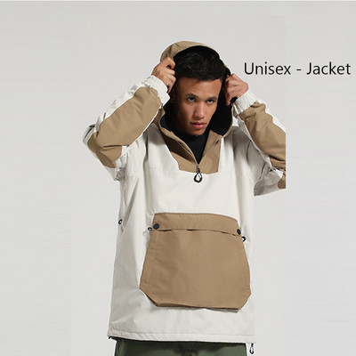 Žieminė Nauja Slidinėjimo striukė Moteriška Vyriška lauko snieglenčių kostiumas Šiltas slidinėjimo kostiumas su gobtuvu, vėjui atsparus vandeniui atsparus drabužis žygiams skirtos striukės viršus