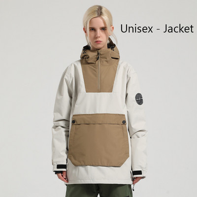 Žieminė Nauja Slidinėjimo striukė Moteriška Vyriška lauko snieglenčių kostiumas Šiltas slidinėjimo kostiumas su gobtuvu, vėjui atsparus vandeniui atsparus drabužis žygiams skirtos striukės viršus