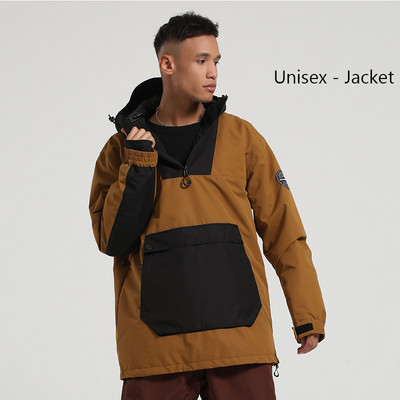 Žieminė Nauja Slidinėjimo striukė Moteriška Vyriška lauko snieglenčių kostiumas Šiltas slidinėjimo kostiumas su gobtuvu, vėjui atsparus vandeniui atsparus drabužis žygiams skirtos striukės viršus