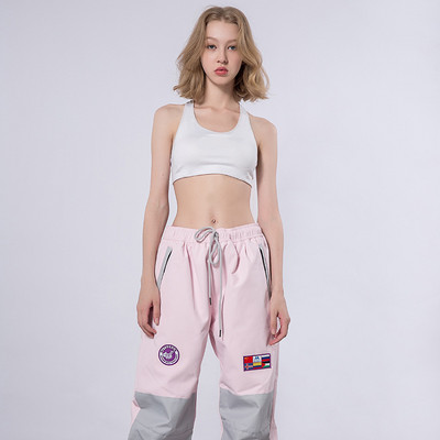 2022 m. naujos moteriškos slidinėjimo kelnės storinamos šiltos sportinės snieglentės moteriškos neperšlampamos lauko kelnės Kombinezonai nuo vėjo ir sniego žieminiai drabužiai