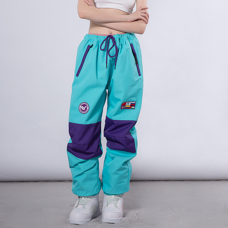 2022 m. naujos moteriškos slidinėjimo kelnės storinamos šiltos sportinės snieglentės moteriškos neperšlampamos lauko kelnės Kombinezonai nuo vėjo ir sniego žieminiai drabužiai