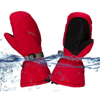 Топли ски ръкавици Boodun с дълга китка Ветроустойчиви ръкавици за сноуборд сноуборд Спортни водоустойчиви поларени термални ски ръкавици