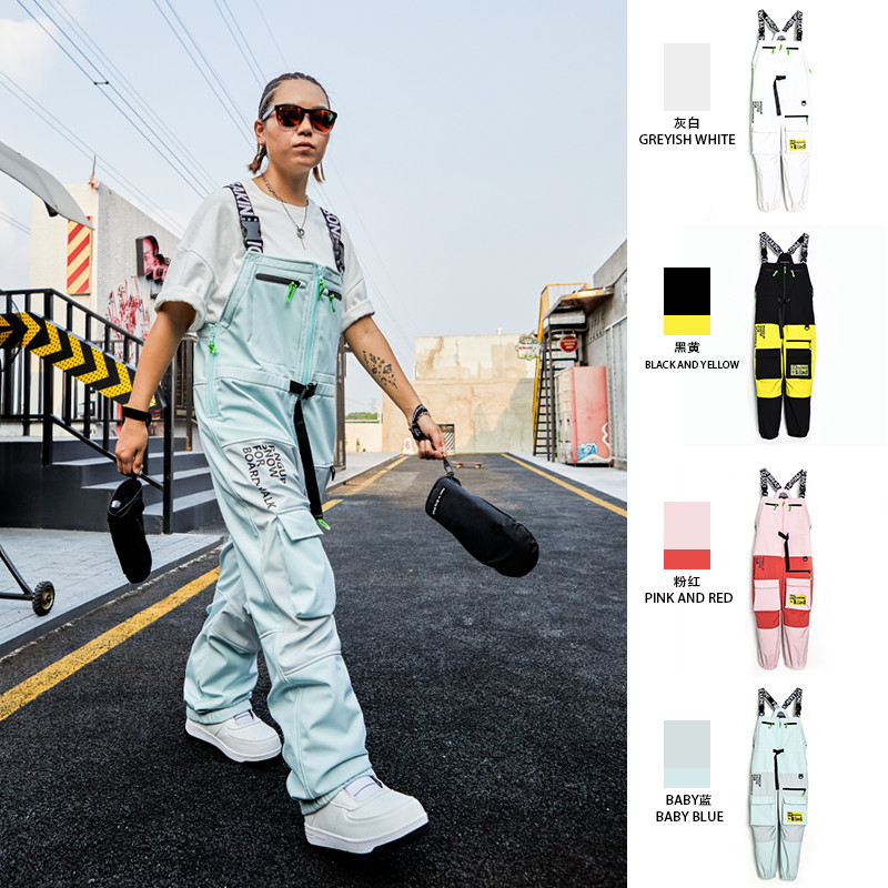 Zimski novi jednodijelni kombinezon za skijaške hlače Muškarci Ženski kombinezon za daskanje na otvorenom Flis otporan na vjetar Vodootporne snježne hlače Skijaško odijelo