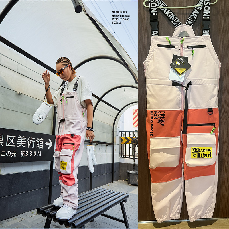 Zimski novi jednodijelni kombinezon za skijaške hlače Muškarci Ženski kombinezon za daskanje na otvorenom Flis otporan na vjetar Vodootporne snježne hlače Skijaško odijelo