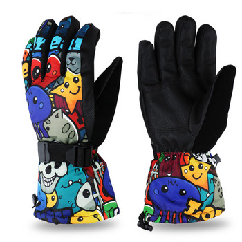Ски ръкавици за възрастни мъже и жени Водоустойчиви ветроустойчиви топли удебелени ръкавици за сноуборд Зимни ръкавици за катерене по сняг, каране на моторни шейни