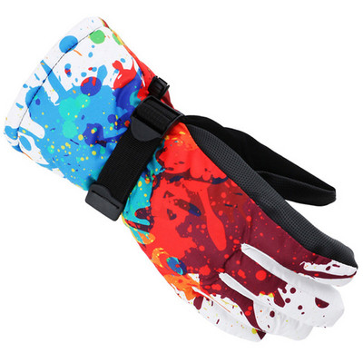 Slidinėjimo pirštinės Suaugusiesiems Vyrams Moterims Neperšlampamos Vėjo nepraleidžiančios Šiltos Storos snieglenčių pirštinės Žiemos Laipiojimas Sniego Pirštinės Jodinėjimas Sniego motociklu Pirštinės