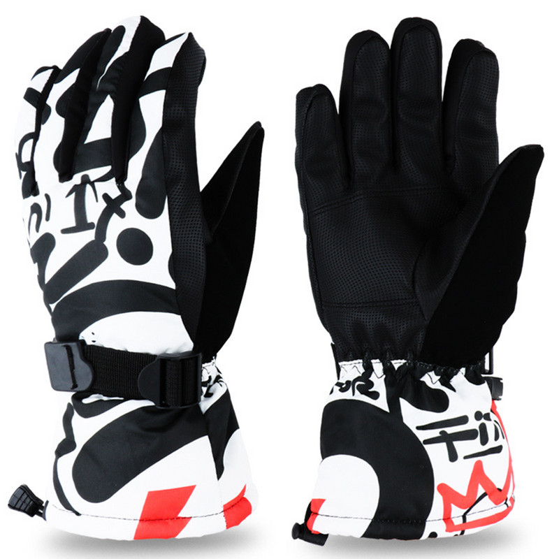 Slidinėjimo pirštinės Suaugusiesiems Vyrams Moterims Neperšlampamos Vėjo nepraleidžiančios Šiltos Storos snieglenčių pirštinės Žiemos Laipiojimas Sniego Pirštinės Jodinėjimas Sniego motociklu Pirštinės