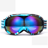 2022 m. nauji dviejų sluoksnių slidinėjimo akiniai nuo rasojimo akiniai nuo sniego, vėjo nepraleidžiantys lauko sportiniai vyrai, moterys, moterys „Googles“ slidinėjimo dviračių snieglenčių kaukė