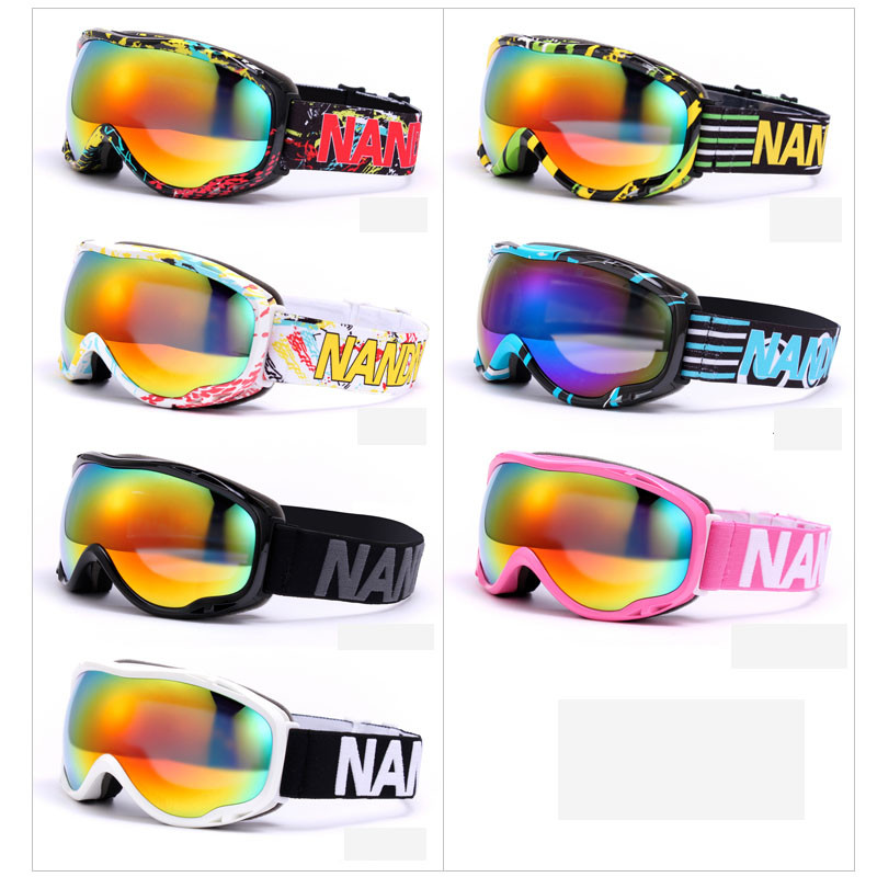 2022 m. nauji dviejų sluoksnių slidinėjimo akiniai nuo rasojimo akiniai nuo sniego, vėjo nepraleidžiantys lauko sportiniai vyrai, moterys, moterys „Googles“ slidinėjimo dviračių snieglenčių kaukė