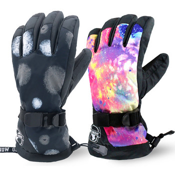 Външни топли мъжки ръкавици за сняг Зимни спортни Дамски ски ръкавици Планински мъжки ръкавици Водоустойчиви отопляеми женски дрехи с ръкавици