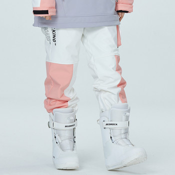 2022 Нови ски панталони Дамски гащеризони Зимен панталон Мъжки костюм за спорт на открито Сноуборд Дамски панталони за сняг Топли ветроустойчиви водоустойчиви