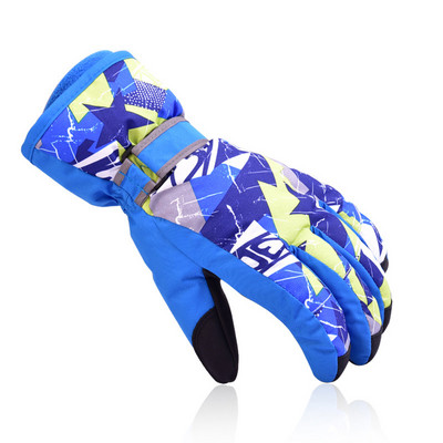 Šiltos vyriškos sniego kumštinės pirštinės kalnų sportui berniukui vilnos pirštinės, moteriškos slidinėjimo pirštinės, žieminės, atsparios vandeniui, slidininkės pirštinės, snieglenčių drabužiai