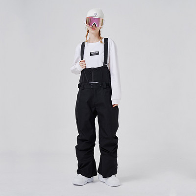 Moteriškos slidinėjimo kelnės snieglenčių kelnės Žieminiai vandeniui atsparūs moteriški sniego kombinezonai lauke sportiniai slidinėjimo kombinezonai nuo vėjo moteriškos sniego kelnės