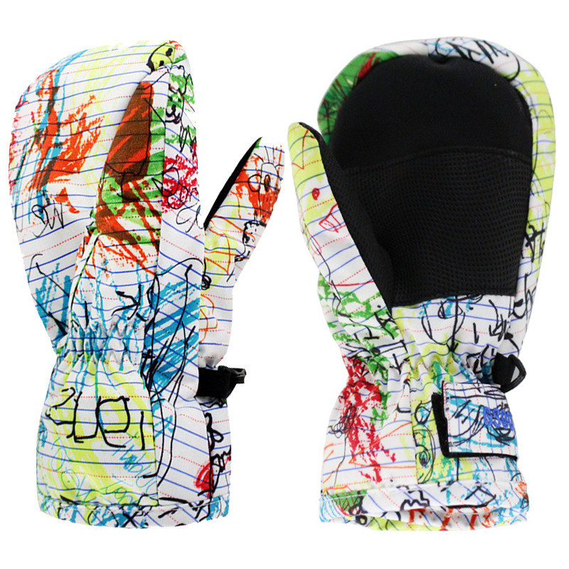 Sporto kalnų vaikų slidinėjimo kumštinės pirštinės Žiemos kūdikiui berniukui mergaitei sniego pirštinės lauke vaikams pirštinės vandeniui atsparios šiltos kūdikių pirštinės