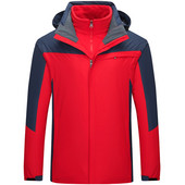 Snieglentės vandeniui atsparūs viršutiniai drabužiai Aukštos kokybės kalnų sniego paltai Vyriški slidinėjimo striukės Lauko slidinėjimo įranga 3 viename žieminė striukė