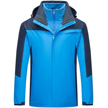 Snowboard αδιάβροχα πανωφόρια υψηλής ποιότητας Mountain Snow Coat Ανδρικά μπουφάν για σκι Εξοπλισμός εξωτερικού χώρου για ζεστό σκι Χειμερινό μπουφάν 3 σε 1