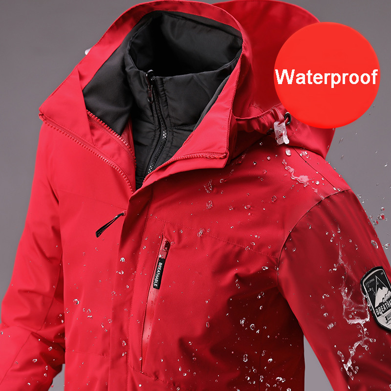 Žieminė slidinėjimo striukė Vyriška Moteriška Aukštos kokybės Neperšlampama nuo vėjo Slidinėjimo ir snieglenčių striukė Moteriškos sniego kostiumai Lauke