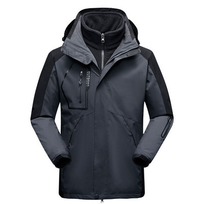 Vyriškos slidinėjimo striukės Žieminiai 2 viename Neperšlampami snieglenčių drabužiai Slidinėjimo striukė Sportinė Snieginė Slidinėjimo Striukė Kempingo Žygio striukė