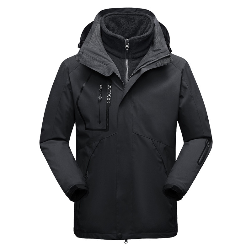 Vyriškos slidinėjimo striukės Žieminiai 2 viename Neperšlampami snieglenčių drabužiai Slidinėjimo striukė Sportinė Snieginė Slidinėjimo Striukė Kempingo Žygio striukė