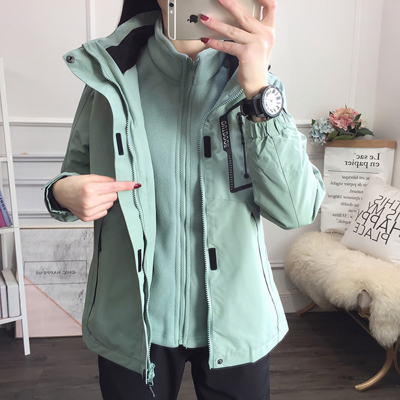 2021 m. žiemos slidinėjimo striukė Moteriška aukštos kokybės vandeniui atspari šilta moteriška sniego striukė slidinėjimo ir snieglentės 3 viename prekės ženklas