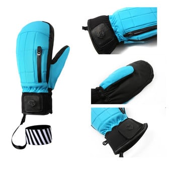 Γάντια Ski Snowmobile Winter Gloves Fleece Ζεστά γάντια Snowboard με αντιανεμικό και αδιάβροχο