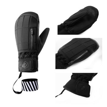 Γάντια Ski Snowmobile Winter Gloves Fleece Ζεστά γάντια Snowboard με αντιανεμικό και αδιάβροχο