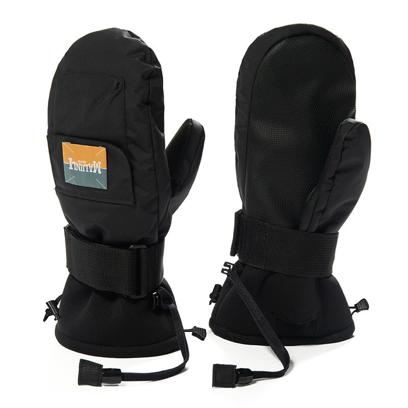 Lână Sport Călduță Bărbați Mănuși de zăpadă Waterpoof Iarnă Bărbați Femei Mănuși de schi Snowboard Mănușă de femeie Soțul încălzit Haine de munte