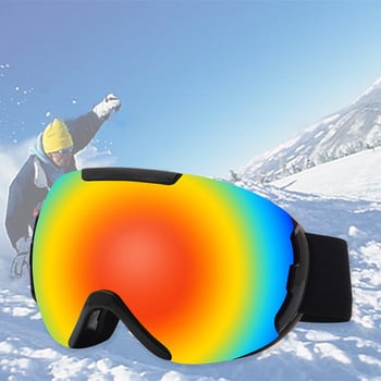 Γυναικεία μαγνητικά γυαλιά εξωτερικού χώρου κατά της ομίχλης Ανδρικά γυαλιά χιονιού Mountain Sport Γυναικεία γυαλιά σκι Διπλό στρώμα ανδρικές μάσκες μοτοσικλέτας