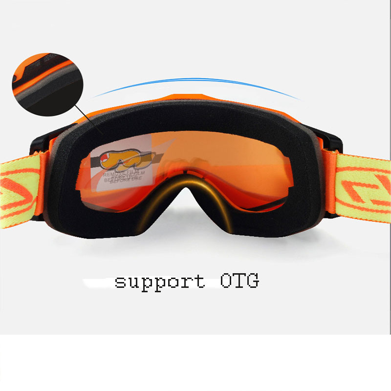 Nauji cilindriniai slidinėjimo akiniai Dvisluoksniai nerasojantys žieminiai lauko sportai Vyrai Moteriški slidinėjimo akiniai dviračių slidinėjimo snieglenčių kaukė