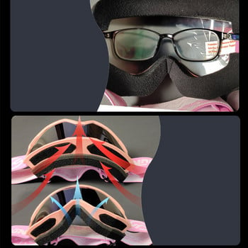Διπλό στρώμα γυαλιά σκι Αντιθαμβωτικά γυαλιά για ενήλικες άντρες Γυναικεία μάσκα για το χιόνι Αντιανεμική μάσκα για υπαίθριο αθλητικό σκι Ποδηλασία για σνόουμπορντ