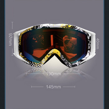 2022 Νέα χειμερινά γυαλιά για σκι ανδρικά γυναικεία γυαλιά διπλής στρώσης αντιθαμβωτικά γυαλιά υπαίθριου αθλητικού σκι Κυλινδρική ορειβατική μάσκα για χιόνι