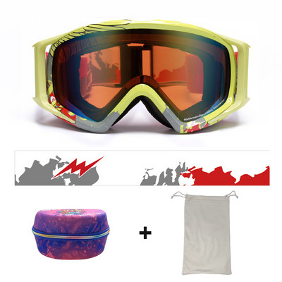 2022 m. nauji žieminiai slidinėjimo akiniai vyrams, moteriški, dvisluoksniai akiniai nuo rasojimo