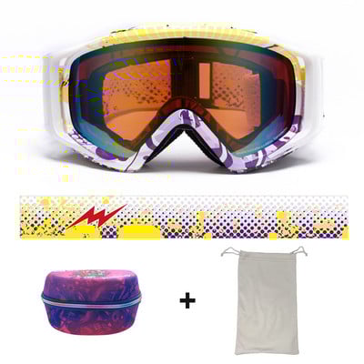 2022 m. nauji žieminiai slidinėjimo akiniai vyrams, moteriški, dvisluoksniai akiniai nuo rasojimo