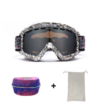 2022 m. nauji žieminiai slidinėjimo akiniai vyrams, moteriški, dvisluoksniai akiniai nuo rasojimo