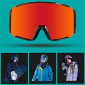 2022 m. nauji dviejų sluoksnių slidinėjimo akiniai nuo rasojimo suaugusiems vyrams Moterų sniego kaukė slidinėjimo akiniai Alpinizmo dviračių slidinėjimo snieglenčių akiniai