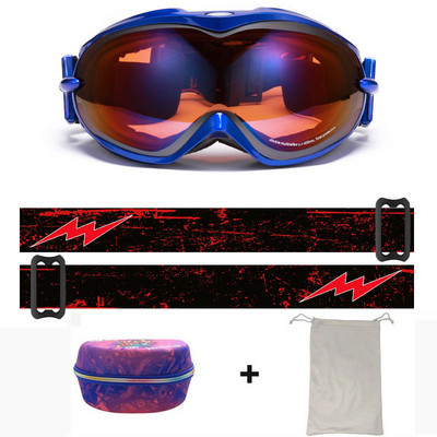2022 m. Nauja žieminė slidinėjimo kaukė, dvisluoksnė nuo rasojimo vyrų Moteriški akiniai nuo sniego, atsparūs vėjui lauko sportui, slidinėjimui dviračių sportui ir snieglenčių sportui