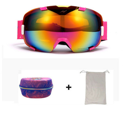 2022 m. Nauja žieminė slidinėjimo kaukė, dvisluoksnė nuo rasojimo vyrų Moteriški akiniai nuo sniego, atsparūs vėjui lauko sportui, slidinėjimui dviračių sportui ir snieglenčių sportui