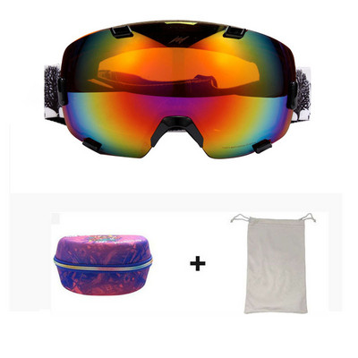 2022 m. Nauja žieminė slidinėjimo kaukė, dvisluoksnė nuo rasojimo vyrų Moteriški akiniai nuo sniego, atsparūs vėjui lauko sportui, slidinėjimui dviračių sportui ir snieglenčių sportui