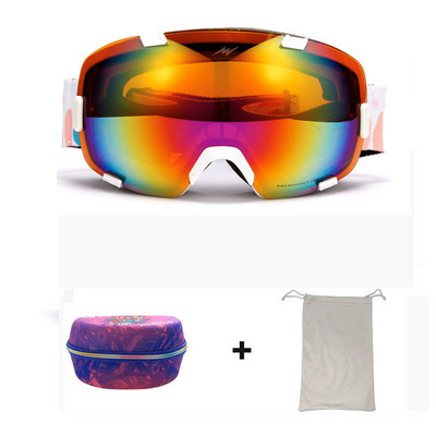 2022 m. Nauja žieminė slidinėjimo kaukė, dvisluoksnė nuo rasojimo vyrų Moteriški akiniai nuo sniego, atsparūs vėjui lauko sportui, slidinėjimui dviračių sportui ir snieglenčių sportui