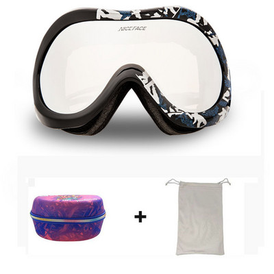 2022 m. Nauja žieminė slidinėjimo kaukė, dvisluoksnė nuo rasojimo vyrų Moteriški akiniai nuo sniego, atsparūs vėjui lauko sportui, slidinėjimui dviračių sportui ir snieglenčių sportui