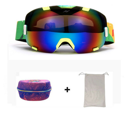 2022 m. Nauja žieminė slidinėjimo kaukė, dvisluoksnė nuo rasojimo vyrų Moteriški akiniai nuo sniego, atsparūs vėjui lauko sportui, slidinėjimui dviračių sportui ir snieglenčių sportui