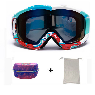 2022 m. Nauja žieminė slidinėjimo kaukė, dvisluoksnė nuo rasojimo vyrų Moteriški akiniai nuo sniego, atsparūs vėjui lauko sportui, slidinėjimui dviračių sportui ir snieglenčių sportui