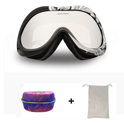 2022 m. Nauja žieminė slidinėjimo kaukė, dvisluoksnė nuo rasojimo vyrų Moteriški akiniai nuo sniego, atsparūs vėjui lauko sportui, slidinėjimui dviračių sportui ir snieglenčių sportui