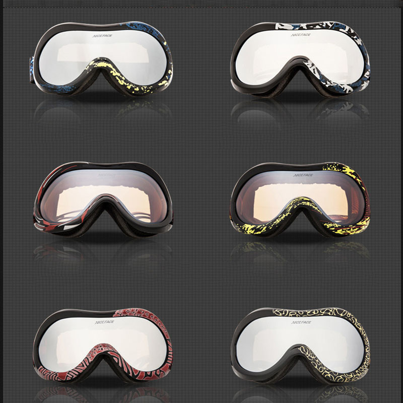 2022 m. Nauja žieminė slidinėjimo kaukė, dvisluoksnė nuo rasojimo vyrų Moteriški akiniai nuo sniego, atsparūs vėjui lauko sportui, slidinėjimui dviračių sportui ir snieglenčių sportui