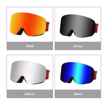 2022 Νέα γυαλιά σκι διπλής στρώσης αντιθαμβωτική μάσκα υπαίθριας άθλησης Ανδρικά Γυναικεία αντιανεμικά γυαλιά ποδηλασίας σκι ιππασίας μοτοσικλετών σε χιόνι